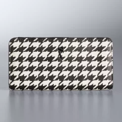 Simply Vera Vera Wang Vivian RFID-Blocking Wallet -Simply Vera Vera Wang Shop 4998848 Light Gray Houndstooth