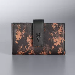 Simply Vera Vera Wang Nova RFID-Blocking Card Case -Simply Vera Vera Wang Shop 4998852 Black Brown Floral