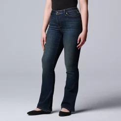 Women's Simply Vera Vera Wang Stretch Bootcut Jeans -Simply Vera Vera Wang Shop 5033495 ALT2