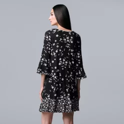 Women's Simply Vera Vera Wang 3/4 Sleeve Sleepshirt -Simply Vera Vera Wang Shop 5047907 ALT