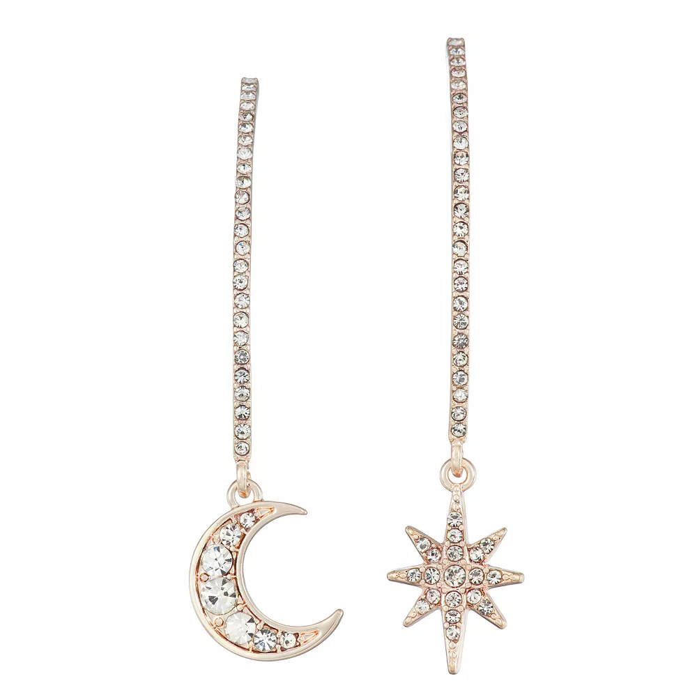 Simply Vera Vera Wang Rose Gold Tone Mismatch Threader Earrings 3 Simply Vera Vera Wang Rose Gold Tone Mismatch Threader Earrings