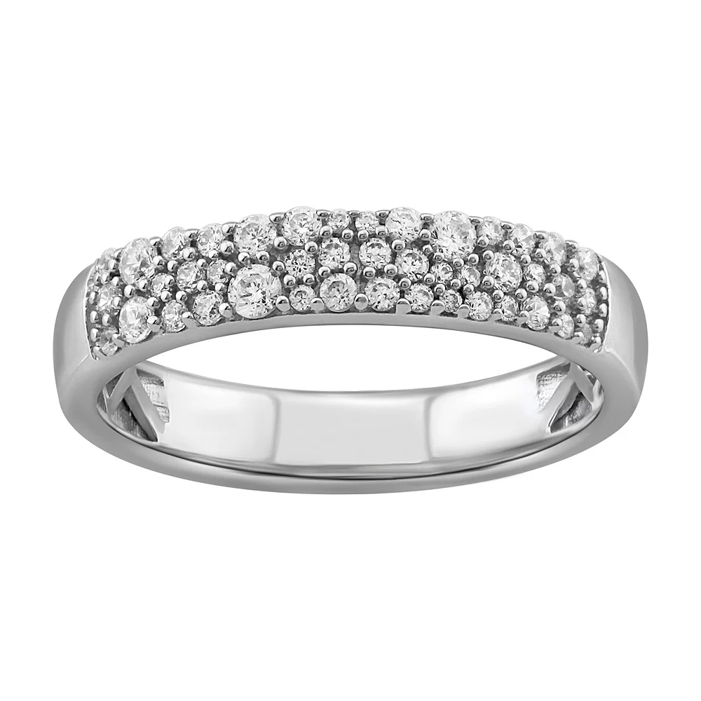 Simply Vera Vera Wang 14k White Gold 1/3 Carat T.W. Diamond Pave Ring 3 Simply Vera Vera Wang 14k White Gold 1/3 Carat T.W. Diamond Pave Ring