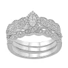 Simply Vera Vera Wang 14k White Gold 1/2 Carat T.W. Diamond Marquise Engagement Ring Trio Set -Simply Vera Vera Wang Shop 5115332