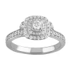 Simply Vera Vera Wang 14k White Gold 1/2 Carat T.W. Diamond Cushion Halo Engagement Ring -Simply Vera Vera Wang Shop 5115383