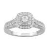 Simply Vera Vera Wang 14k White Gold 1/2 Carat T.W. Diamond Cushion Halo Engagement Ring -Simply Vera Vera Wang Shop 5115385