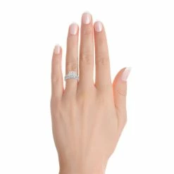 Simply Vera Vera Wang 14k White Gold 3/4 Carat T.W. Diamond Cluster Engagement Ring Set -Simply Vera Vera Wang Shop 5115388 ALT9