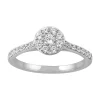 Simply Vera Vera Wang 14k White Gold 1/2 Carat T.W. Diamond Cluster Engagement Ring -Simply Vera Vera Wang Shop 5115389