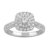 Simply Vera Vera Wang 14k White Gold 3/4 Carat T.W. Diamond Cushion Halo Engagement Ring -Simply Vera Vera Wang Shop 5115391