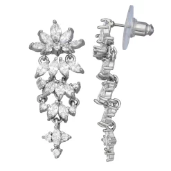 Simply Vera Vera Wang Cubic Zirconia Cluster Drop Earrings