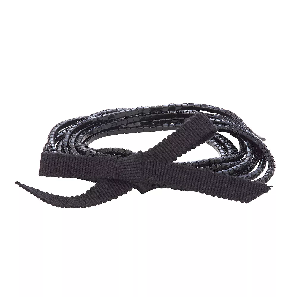 Simply Vera Vera Wang Simulated Crystal Stretch Bracelet Set of 9 3 Simply Vera Vera Wang Simulated Crystal Stretch Bracelet Set of 9