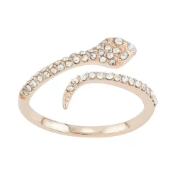 Simply Vera Vera Wang Simulated Crystal Snake Ring -Simply Vera Vera Wang Shop 5221872 Clear