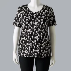Plus Size Simply Vera Vera Wang Scoopneck Print Tee -Simply Vera Vera Wang Shop 5256625 Mini Shadow Stems