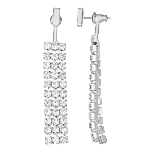 Simply Vera Vera Wang Simulated Crystal Front-Back Waterfall Drop Earrings -Simply Vera Vera Wang Shop 5256772