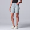 Women's Simply Vera Vera Wang High-Waisted 7" Bermuda Denim Shorts -Simply Vera Vera Wang Shop 5262173 Joline