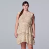 Plus Size Simply Vera Vera Wang Tiered Sleeveless Dress -Simply Vera Vera Wang Shop 5268100 Texture Animal