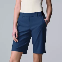 Women's Simply Vera Vera Wang City Pull-On Shorts -Simply Vera Vera Wang Shop 5513083 Bellamy Navy