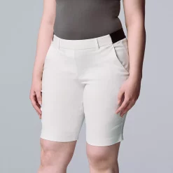 Women's Simply Vera Vera Wang City Pull-On Shorts -Simply Vera Vera Wang Shop 5513083 Modern White