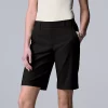 Women's Simply Vera Vera Wang City Pull-On Shorts -Simply Vera Vera Wang Shop 5513083 Vera Black