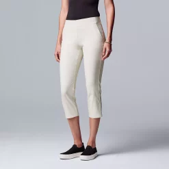 Petite Simply Vera Vera Wang Simply Modern Capri Pants -Simply Vera Vera Wang Shop 5522068 Chalk Hill