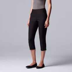 Petite Simply Vera Vera Wang Simply Modern Capri Pants -Simply Vera Vera Wang Shop 5522068 Vera Black
