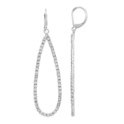 Simply Vera Vera Wang Pave Elongated Drop Earrings