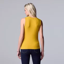 Women's Simply Vera Vera Wang Twist-Front Tank -Simply Vera Vera Wang Shop 5561348 ALT