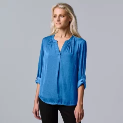 Simply Vera Vera Wang Shop 31 Petite Simply Vera Vera Wang Roll-Tab Popover Top