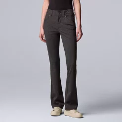 Women's Simply Vera Vera Wang High-Rise Ponte Bootcut Pants -Simply Vera Vera Wang Shop 5572813 Cannonball Heather