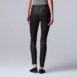 Women's Simply Vera Vera Wang High-Rise Ponte Skinny Pants -Simply Vera Vera Wang Shop 5577522 ALT