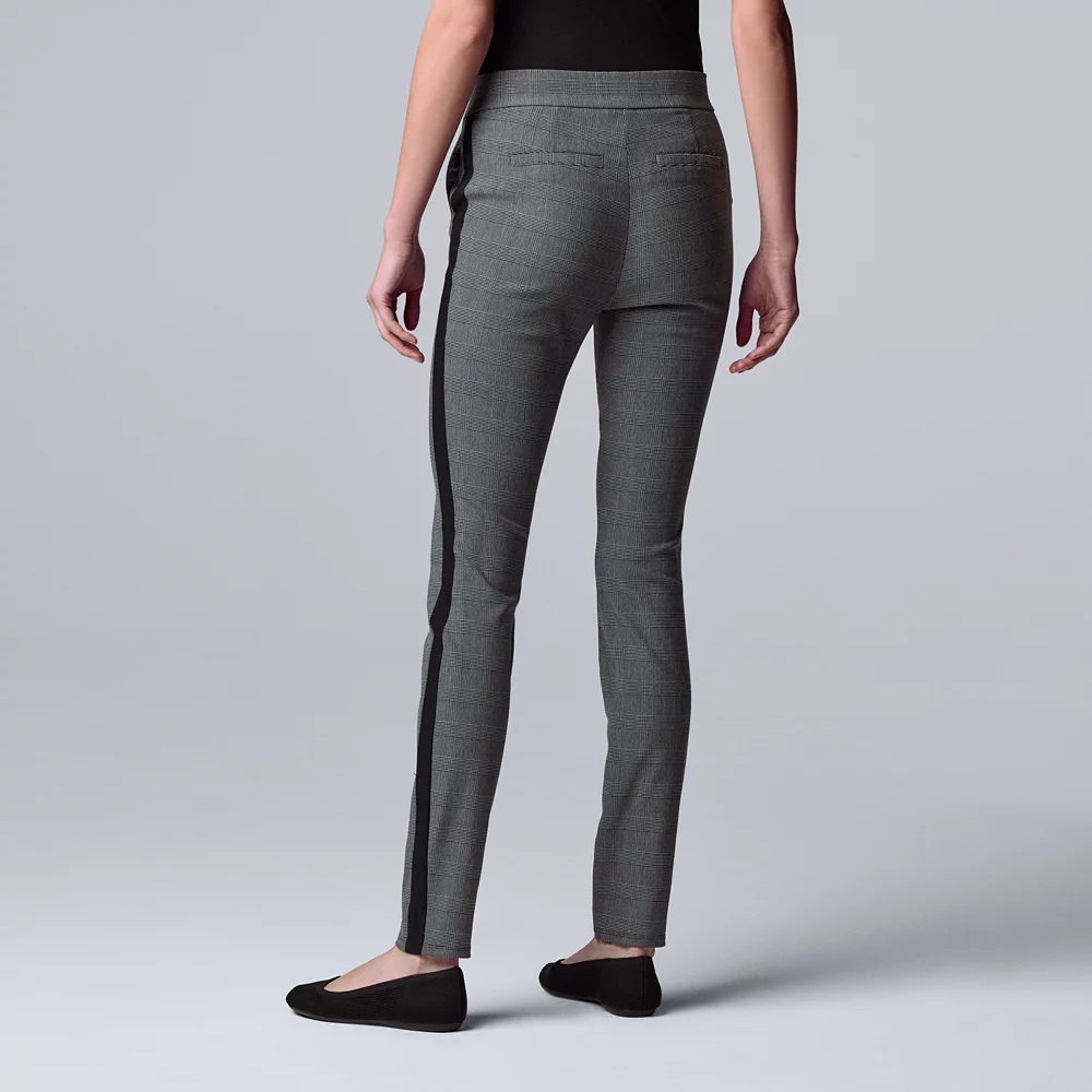 Petite Simply Vera Vera Wang Simply Modern Side-Stripe Skinny Pants 4 Petite Simply Vera Vera Wang Simply Modern Side-Stripe Skinny Pants - Image 2