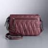 Simply Vera Vera Wang Sintra Crossbody Bag -Simply Vera Vera Wang Shop 5591289 Quilted Tawny Port