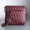 Simply Vera Vera Wang Remsen Crossbody Bag -Simply Vera Vera Wang Shop 5591291 Quilted Tawny Port