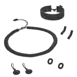 Simply Vera Vera Wang Black Circle Stone Drop Earrings -Simply Vera Vera Wang Shop 5636719 ALT9