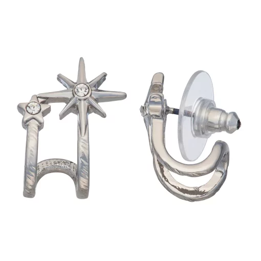 Simply Vera Vera Wang Star 2 Row Hoop Earrings 6 Simply Vera Vera Wang Star 2 Row Hoop Earrings -Simply Vera Vera Wang Shop 5649510