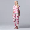 Women's Simply Vera Vera Wang Short Sleeve Pajama Top & Cropped Pajama Pants Sleep Set -Simply Vera Vera Wang Shop 5702040 Lt Pink Floral