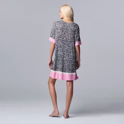 Women's Simply Vera Vera Wang Short Sleeve Sleepshirt -Simply Vera Vera Wang Shop 5702042 ALT