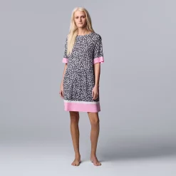Women's Simply Vera Vera Wang Short Sleeve Sleepshirt