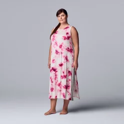 Plus Size Simply Vera Vera Wang Maxi Chemise