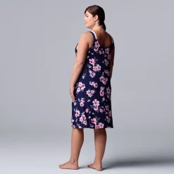 Plus Size Simply Vera Vera Wang Midi Chemise -Simply Vera Vera Wang Shop 5702048 ALT