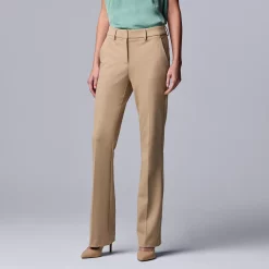 Women's Simply Vera Vera Wang High-Rise Flare Pants -Simply Vera Vera Wang Shop 5750806 Vera Beige
