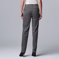 Women's Simply Vera Vera Wang High-Rise Slim Straight Pants 17 Women's Simply Vera Vera Wang High-Rise Slim Straight Pants -Simply Vera Vera Wang Shop 5750807 ALT5