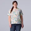 Plus Size Simply Vera Vera Wang Pride Graphic Tee -Simply Vera Vera Wang Shop 5760161