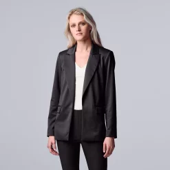 Women's Simply Vera Vera Wang Ponte Blazer -Simply Vera Vera Wang Shop 5787705 Vera Black