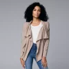 Women's Simply Vera Vera Wang Draped Open-Front Cardigan -Simply Vera Vera Wang Shop 5799910 Ace Beige