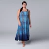 Plus Size Simply Vera Vera Wang Maxi Chemise 1 Plus Size Simply Vera Vera Wang Maxi Chemise -Simply Vera Vera Wang Shop 5809678 Navy Ombre Plaid