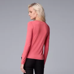 Women's Simply Vera Vera Wang Twist-Front Top -Simply Vera Vera Wang Shop 5853079 ALT