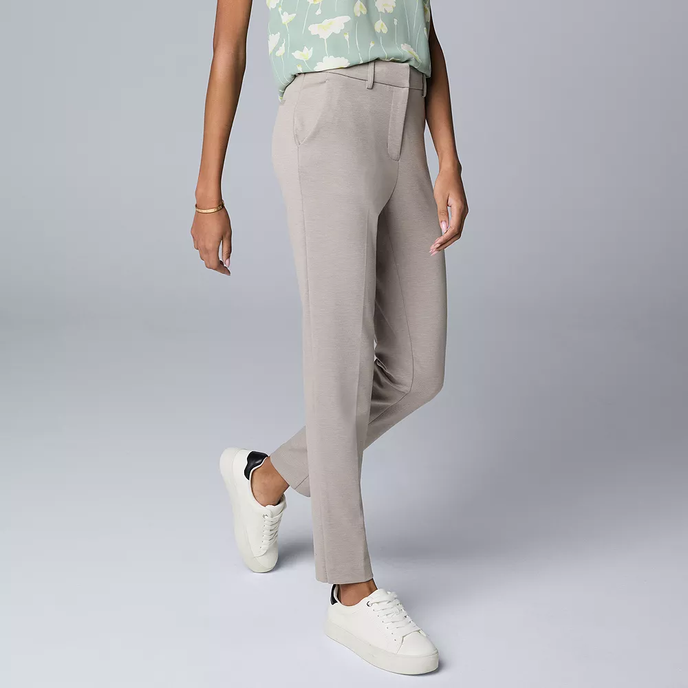 Women's Simply Vera Vera Wang High-Waist Skinny Ankle Pants 7 Women's Simply Vera Vera Wang High-Waist Skinny Ankle Pants - Image 5