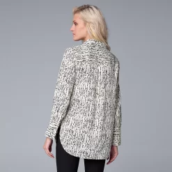 Women's Simply Vera Vera Wang Tunic Blouse -Simply Vera Vera Wang Shop 5890081 ALT