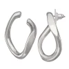 Simply Vera Vera Wang Silver Tone Twisty Geometric Open Circle Drop Earrings -Simply Vera Vera Wang Shop 5895903