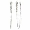 Simply Vera Vera Wang Silver Tone Linear Front Back Earrings -Simply Vera Vera Wang Shop 5896342